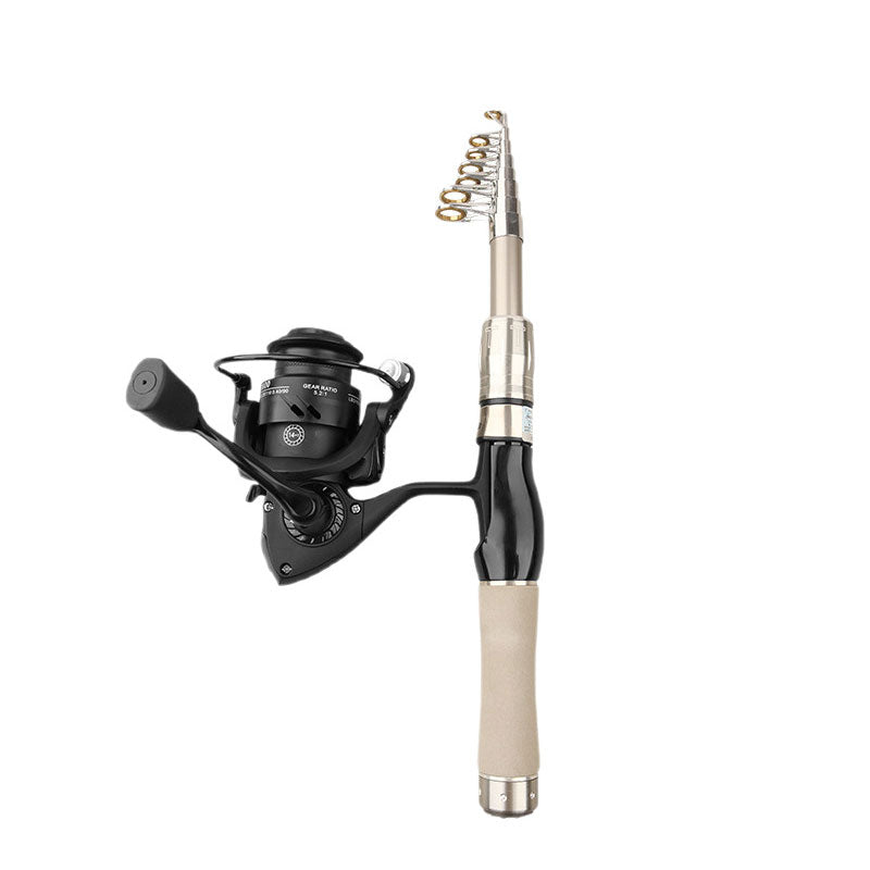Ultra-short Portable Telescopic  Spinning Travel Rod