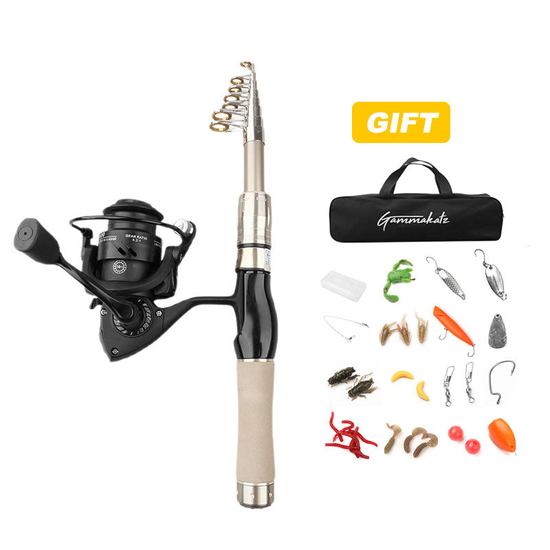 Ultra-short Portable Telescopic  Casting Travel Rod