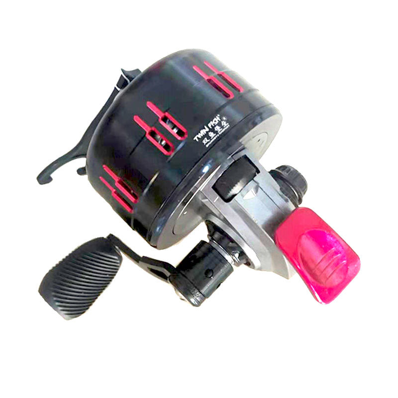 Black-White Enclosed Internal Line Spincasting Reel
