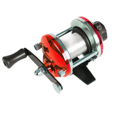 Mini Drum Reel with Pre-Loaded Line  Ready-to-Use for Ice Fishing