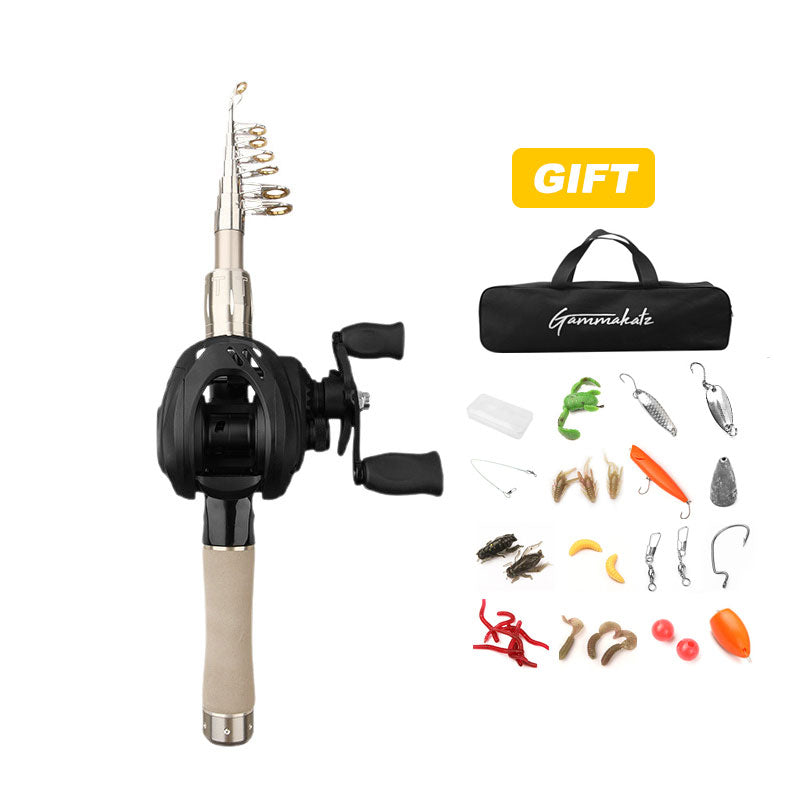 Ultra-short Portable Telescopic  Casting Travel Rod
