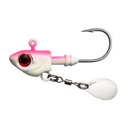 Multi-Colored_Fish_Head_Jig_Head-pink-spin