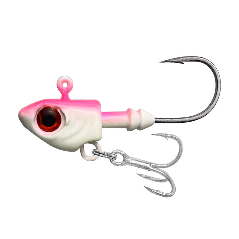 Multi-Colored_Fish_Head_Jig_Head-pink-treble