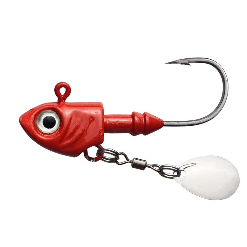 Multi-Colored_Fish_Head_Jig_Head-red-spin