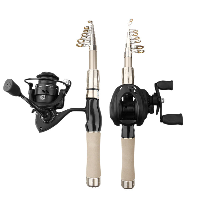 Ultra-short Portable Telescopic  Casting Travel Rod