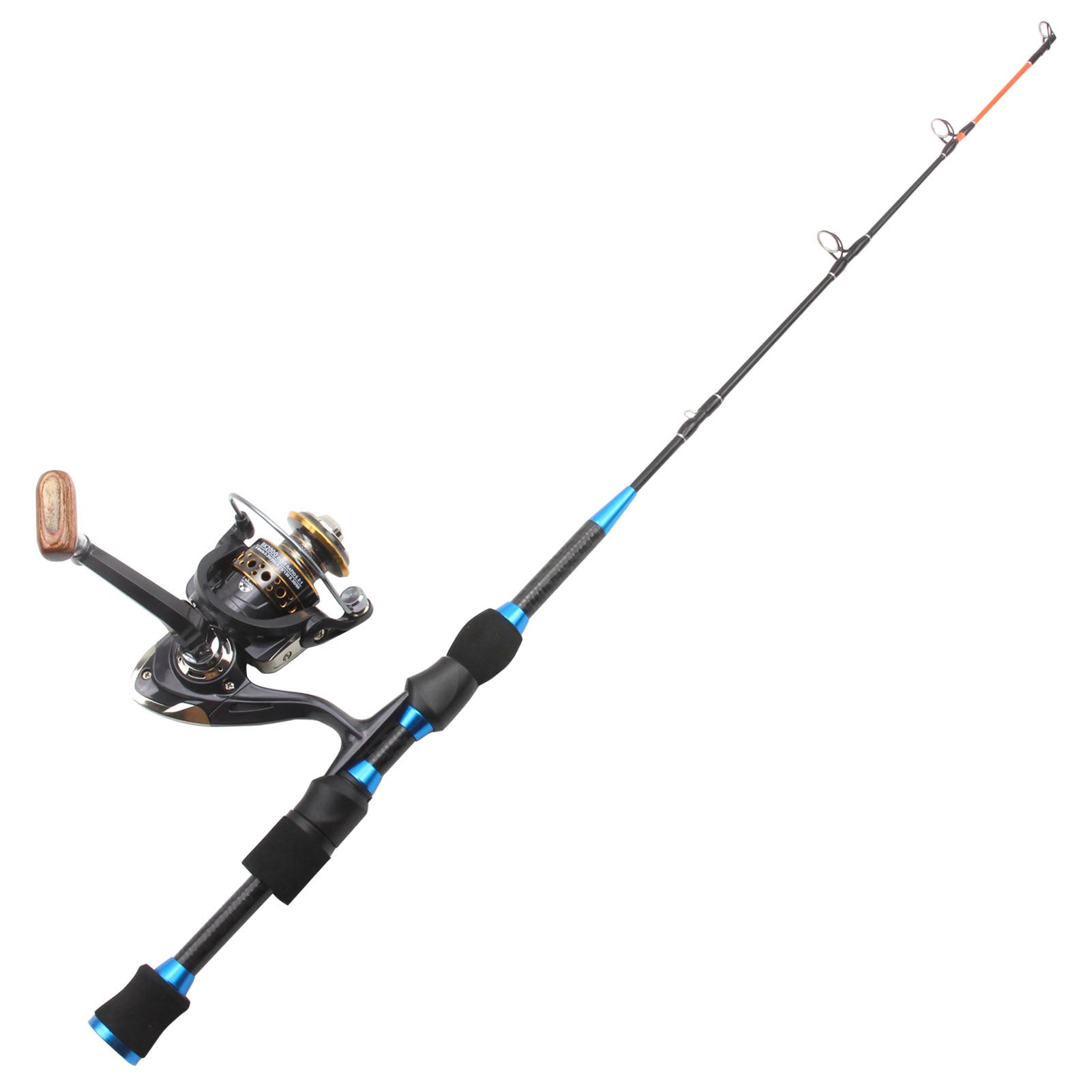 2 Pieces Blue Ice Fishing Rod Combos