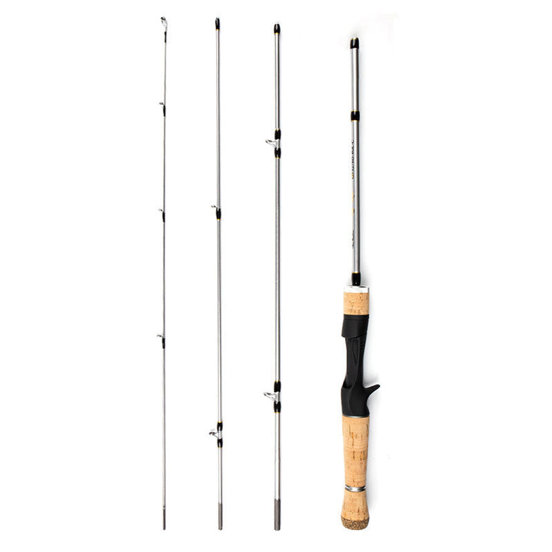 Natural solid tip 4 pieces Casting trip fishing rod