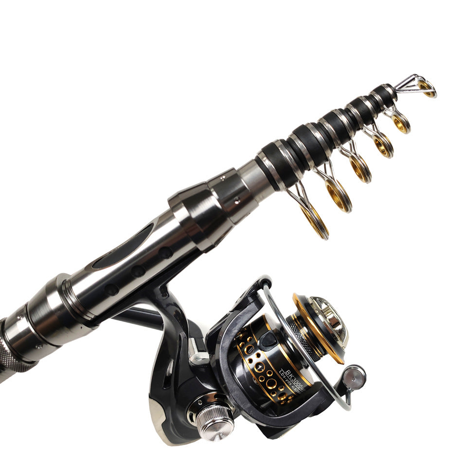 Portable Travel Fishing Rod Combo