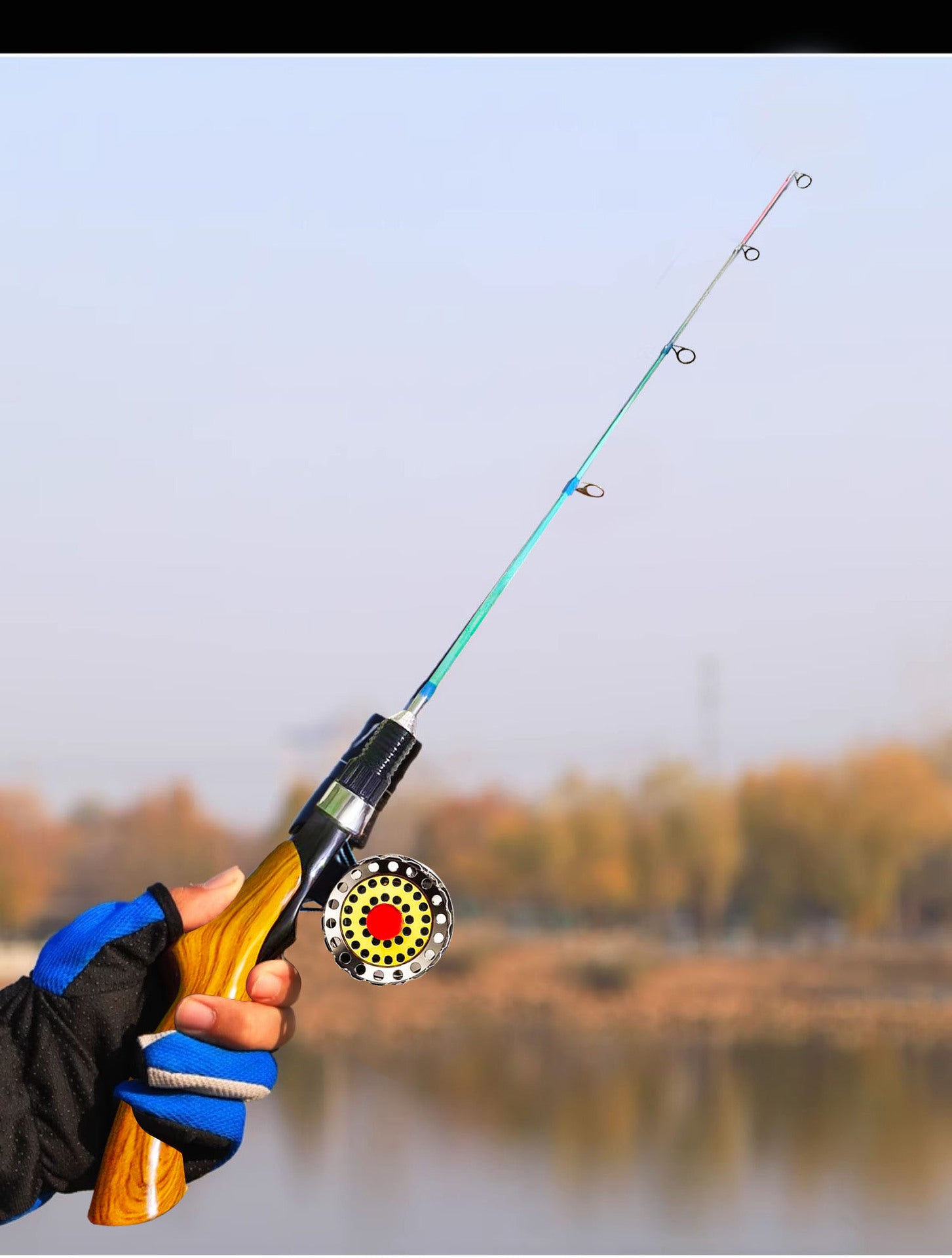 Collapsible Ice Fishing Pole Combos