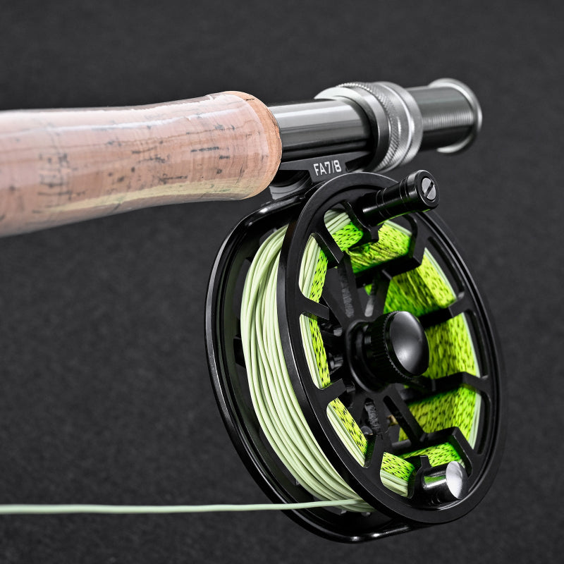 Aluminum Star Fly Fishing Reel with Sound Device